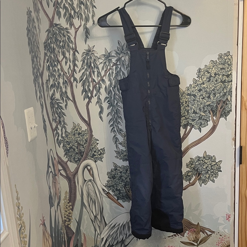 Children's Columbia Waterproof Snow Bibs in Navy Blue, Sz 6/6x